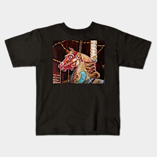 Carousel Horse Kids T-Shirt